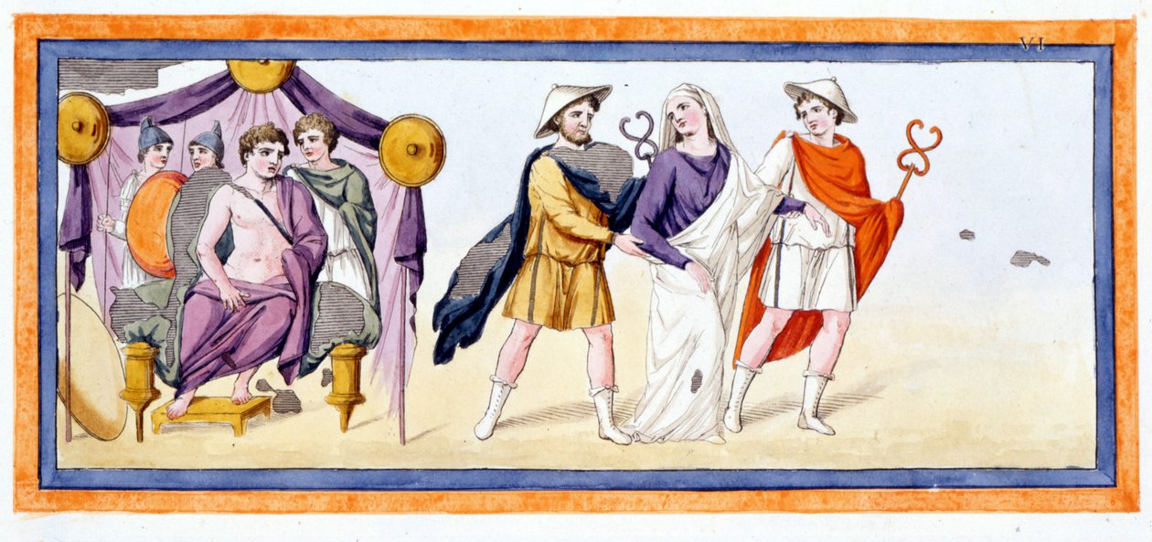 Talthybios ve Eurybates, bakire Briseis