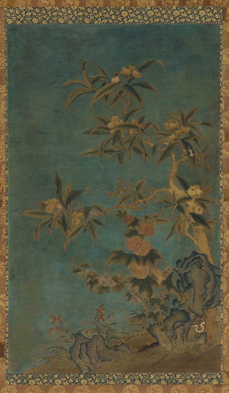 Goblen: meyve ağaçları ve gülhatmi by Unknown artist