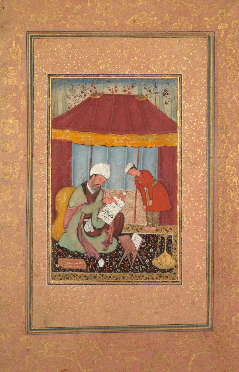 Öğrencisi ile öğretmen by Unknown artist