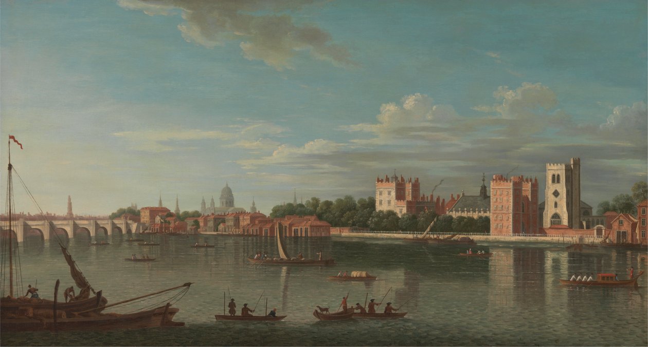 Lambeth Sarayı'ndaki Thames by Unknown artist