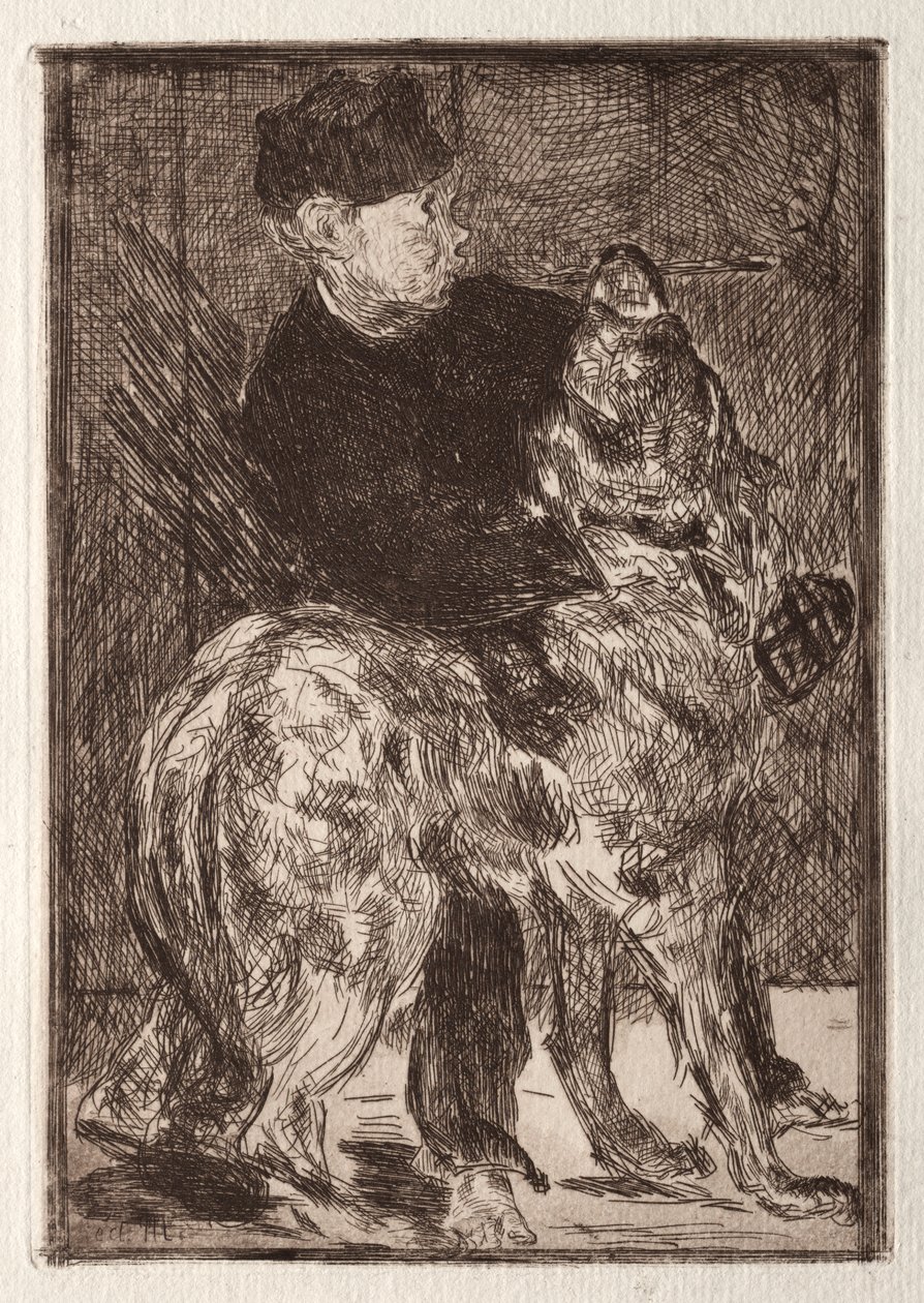 Köpekli Çocuk by Unknown artist