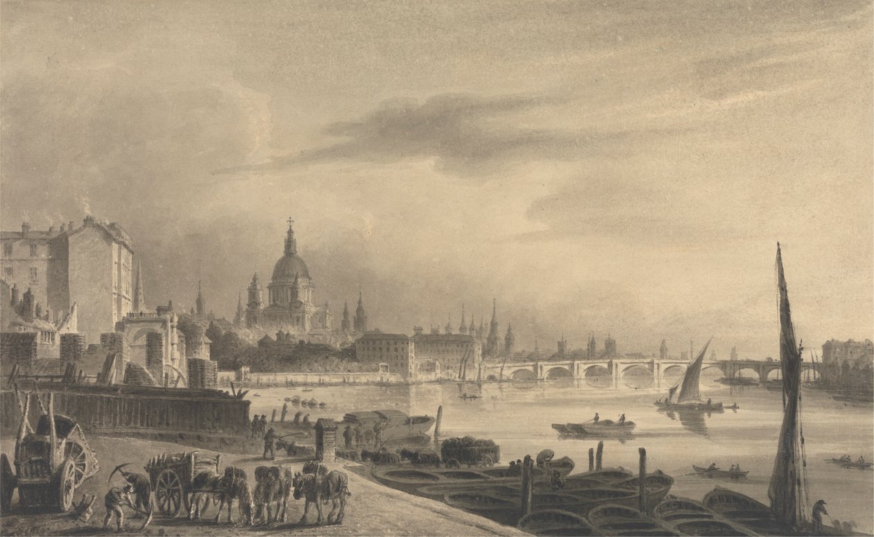 Somerset House'dan Londra Şehri by Unknown artist