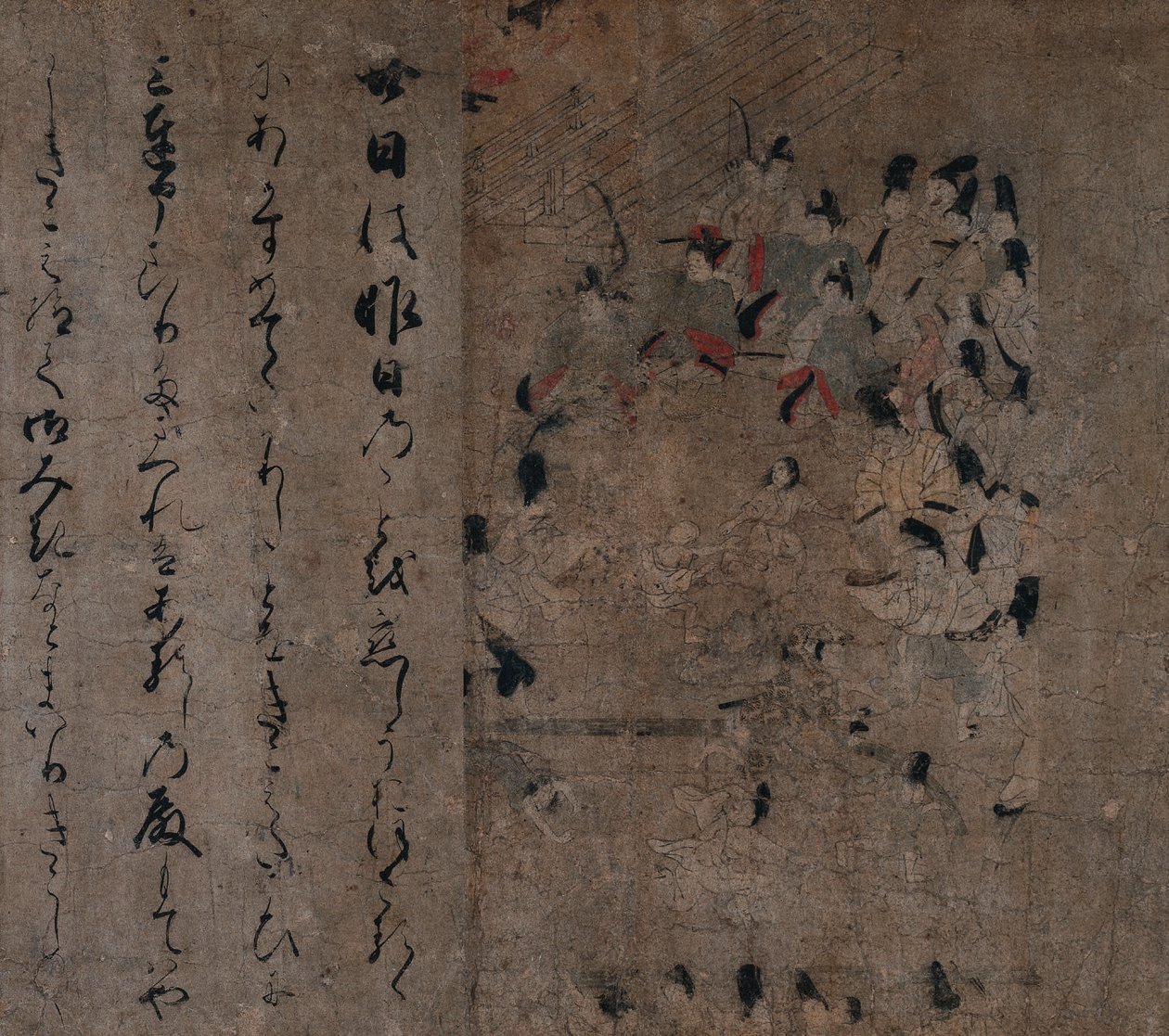 İmparatorun At Yarışına Katılımı: Eiga Masalından Bir Bölüm (Eiga Monogatari) by Unknown artist