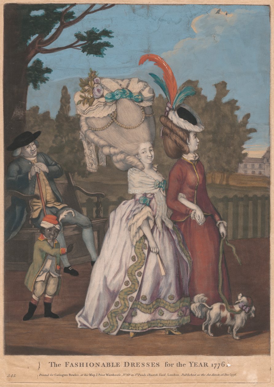 Yılın Modaya Uygun Elbiseleri, 1776 by Unknown artist
