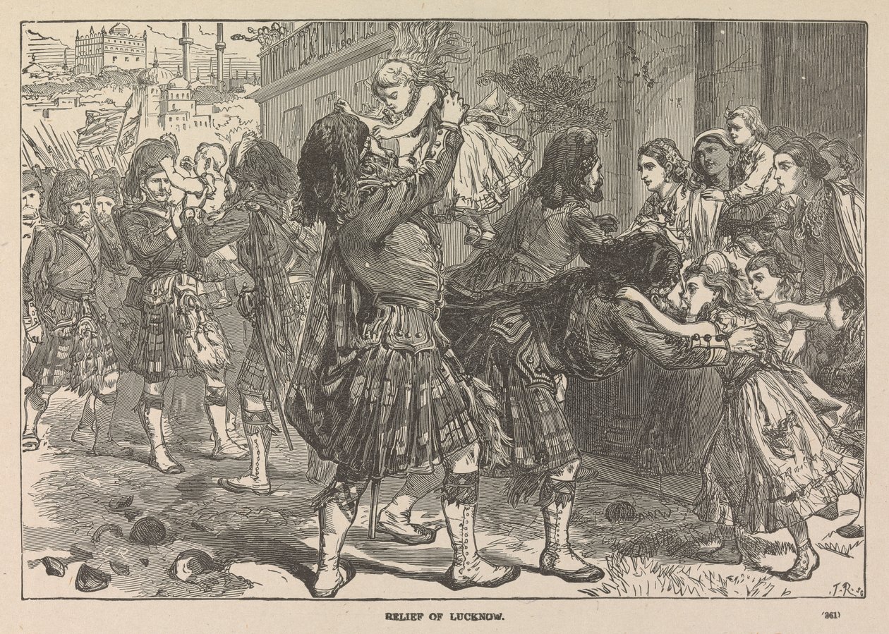 Lucknow'un İlk Rölyefi by Unknown artist