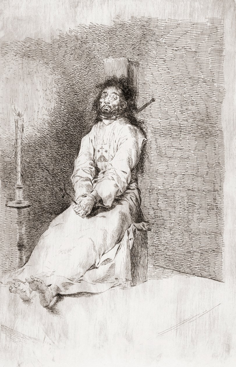 Garrotted Man, c.1780 (gravür) by Unknown artist