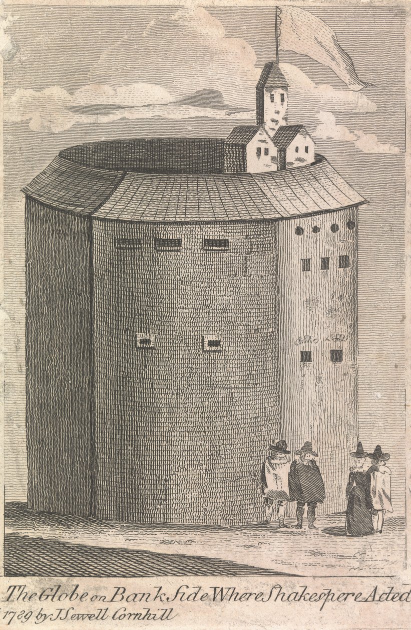 The Globe on Bank Side where Shakespeare Acted (J. Serrell tarafından yayınlandı); sayfa 10 (İkinci Cilt) by Unknown artist