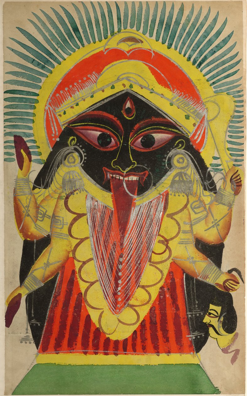 Tanrıça Kali (rekto) by Unknown artist