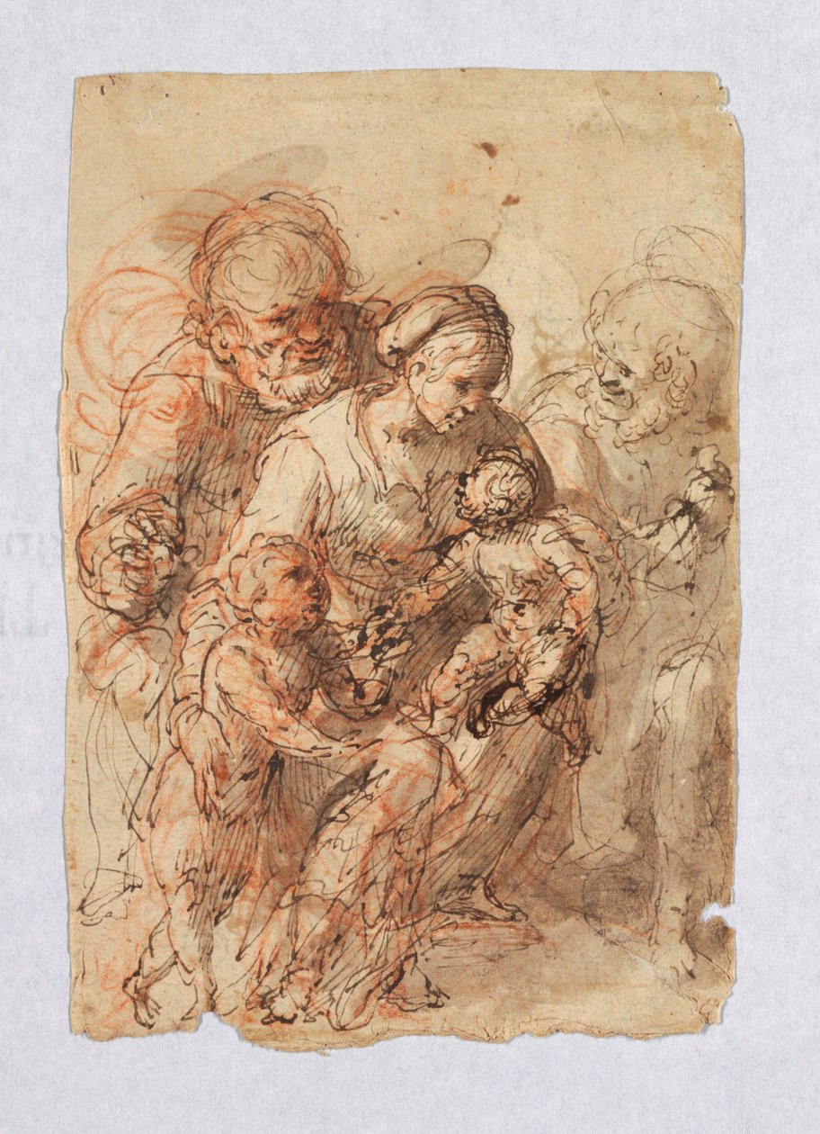 Kutsal Aile ve St. John by Unknown artist