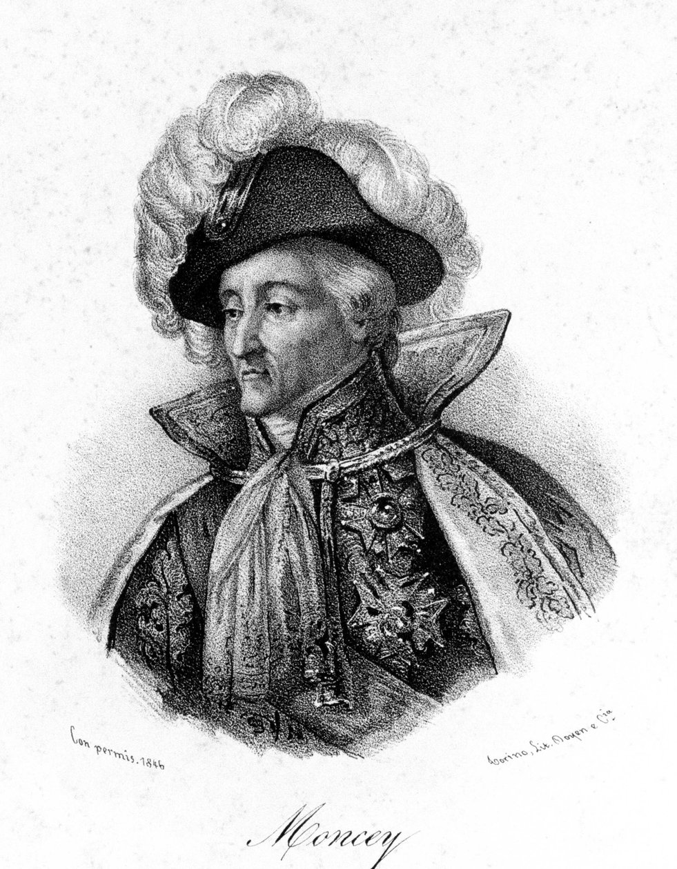 Moncey Mareşali (1754-1842), Conegliano Dükü. by Unknown artist