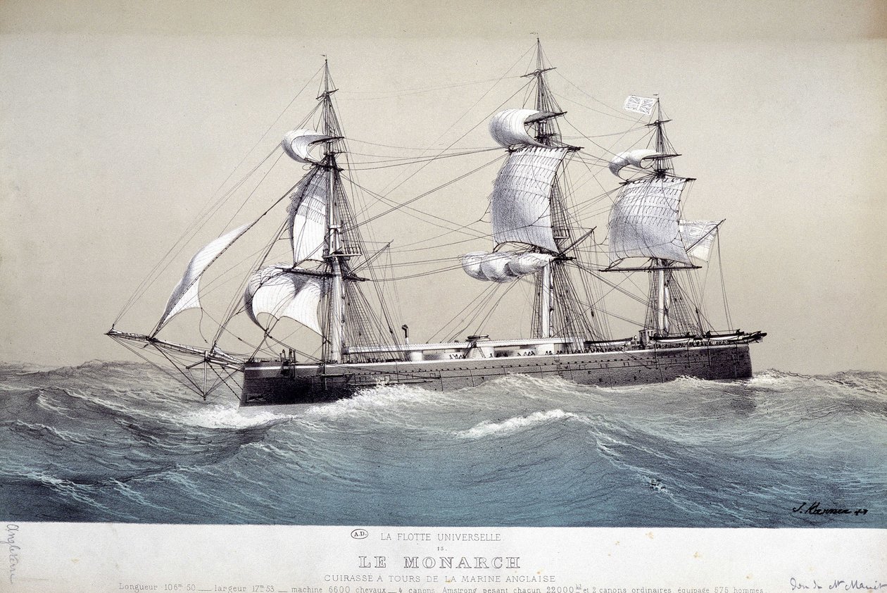 Monarch, İngiliz filosu, 1850 dolaylarında by Unknown artist