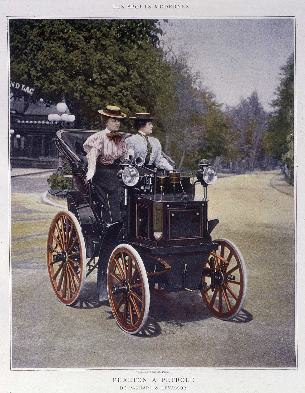 Petrol Faytonu, 1896 yazın - “Modern Sporlar”da by Unknown artist