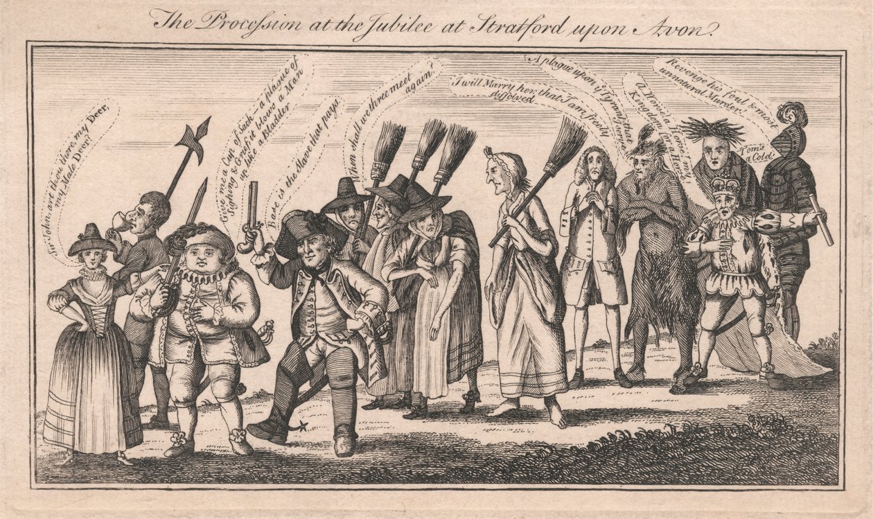 Stratford upon Avon'daki Jubilee'deki Alayı by Unknown artist