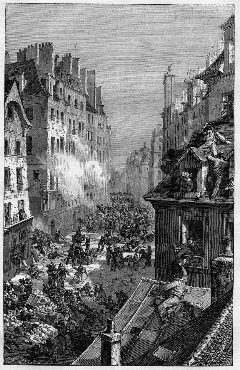 1830 Devrimi. Faubourg Saint-Antoine