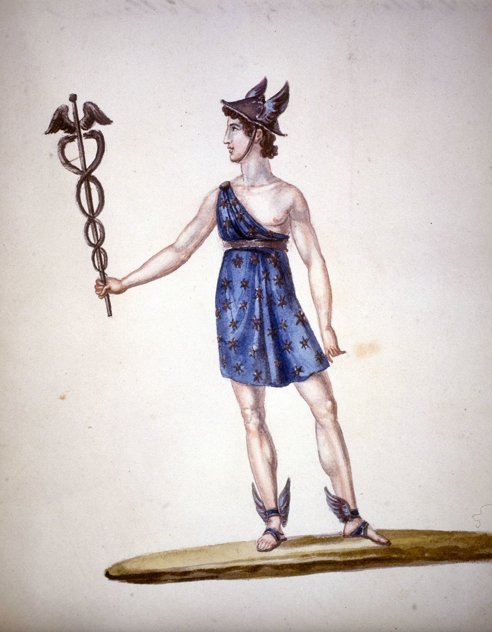 Yunanlılar arasında Roma Tanrısı Merkür veya Hermes. by Unknown artist
