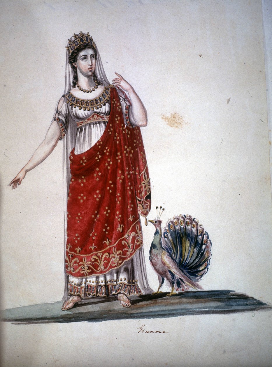Yunanlılar arasında Roma tanrısı Juno veya Hera. by Unknown artist