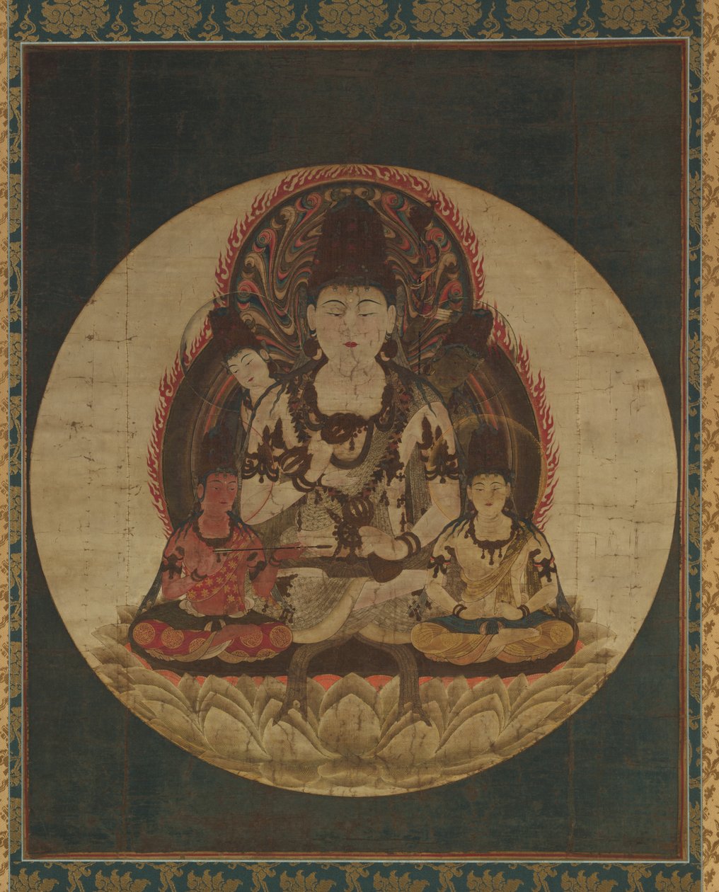 Beş vücut muayenesine izin ver t va s (5 gizli bodhisattva) by Unknown artist