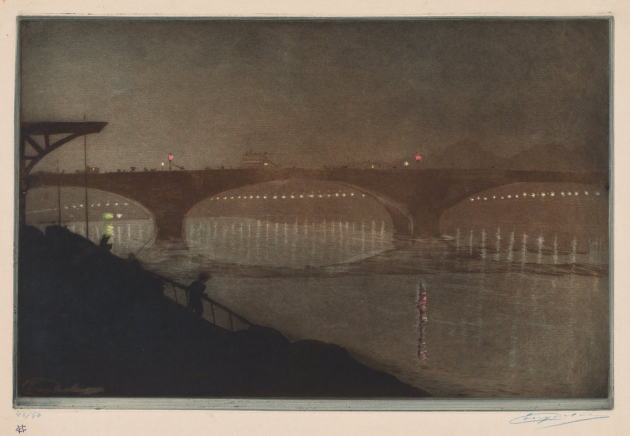 Solferino Köprüsü: Gece Etkisi by Unknown artist