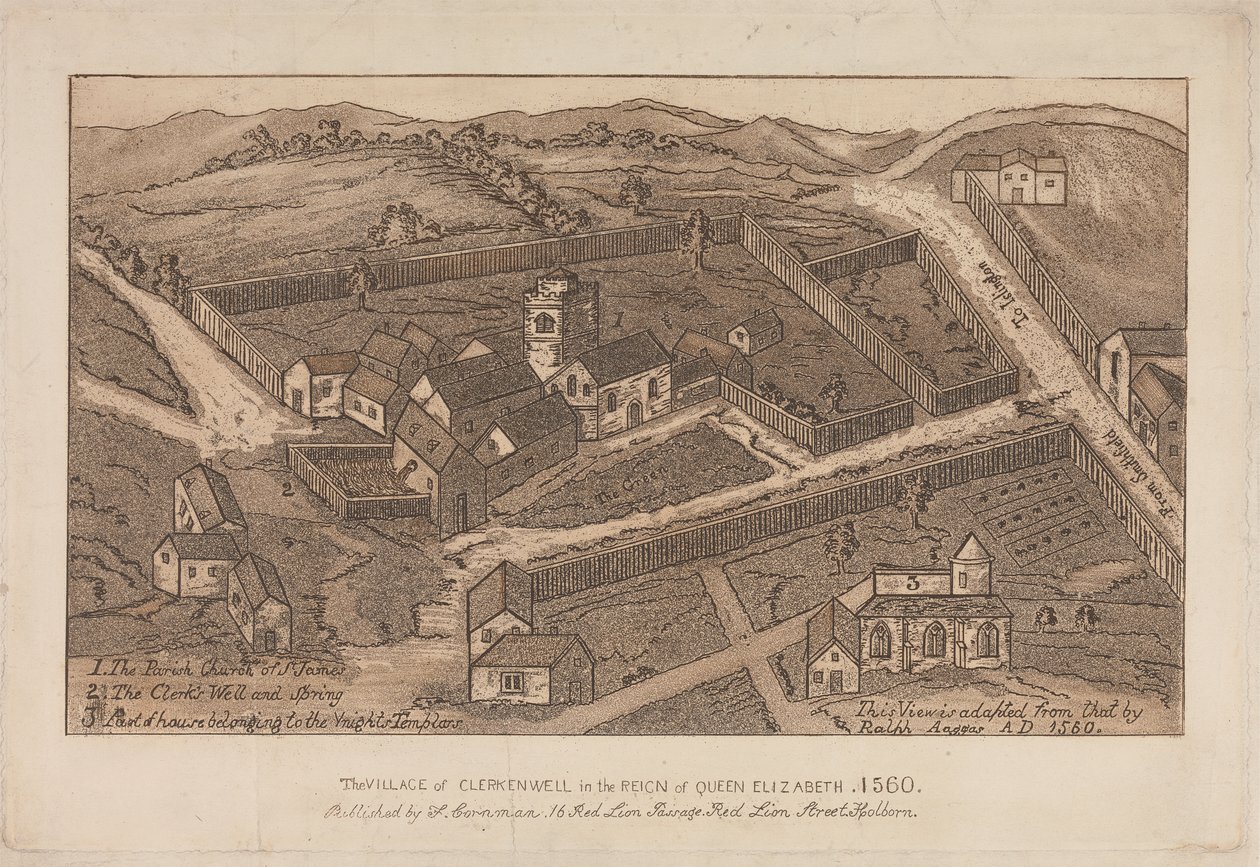 Kraliçe Elizabeth'in Hükümdarlığında Clerkenwell Köyü, 1560 by Unknown artist