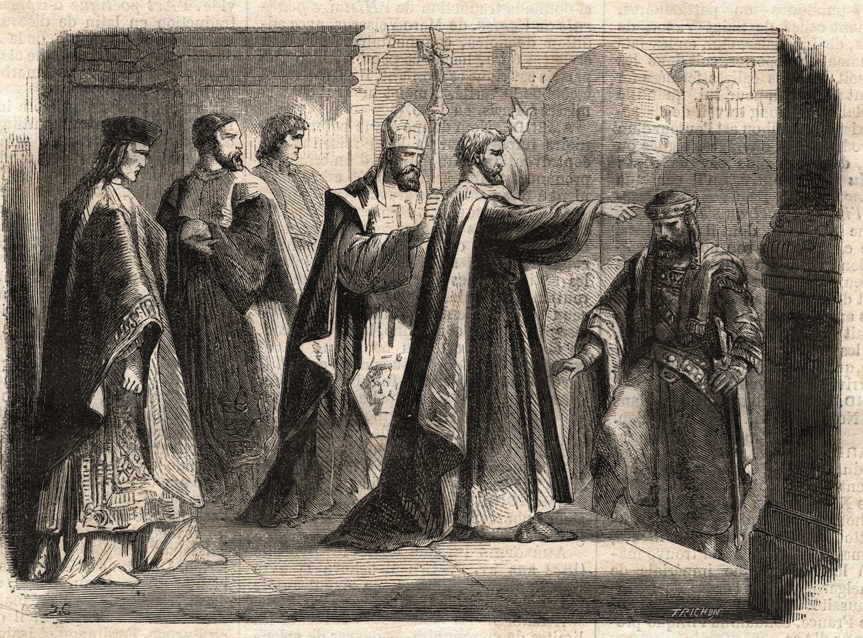 Milano Başpiskoposu Aziz Ambrose (Aurelius Ambrosius, Ambrogio di Milano (340-397), kilisenin Roma imparatoru I. Theodosius