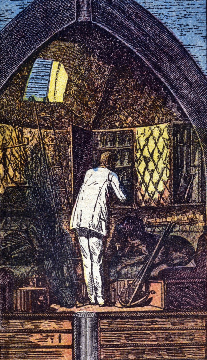 Roketteki astronot. gr. Jules Verne
