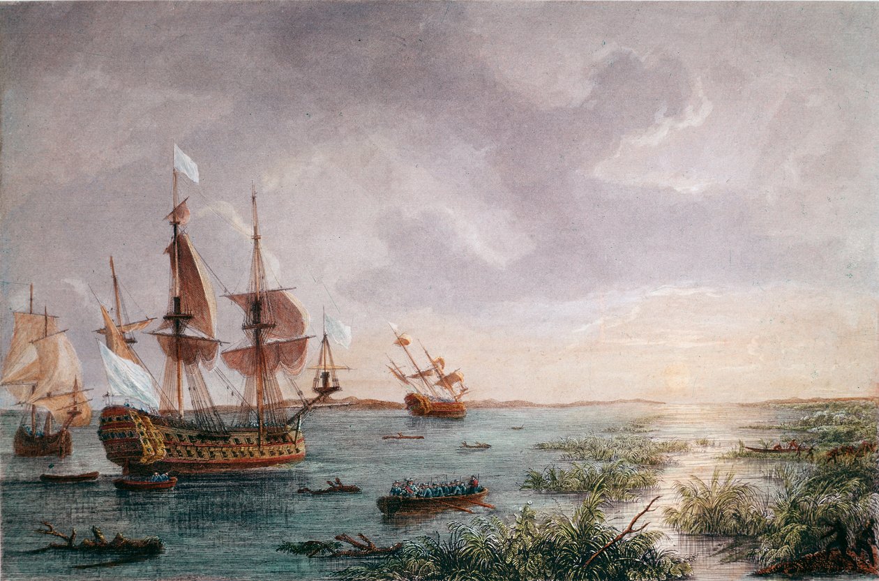 Fransız kaşif Rene Robert Cavelier, Sieur de LaSalle 1684