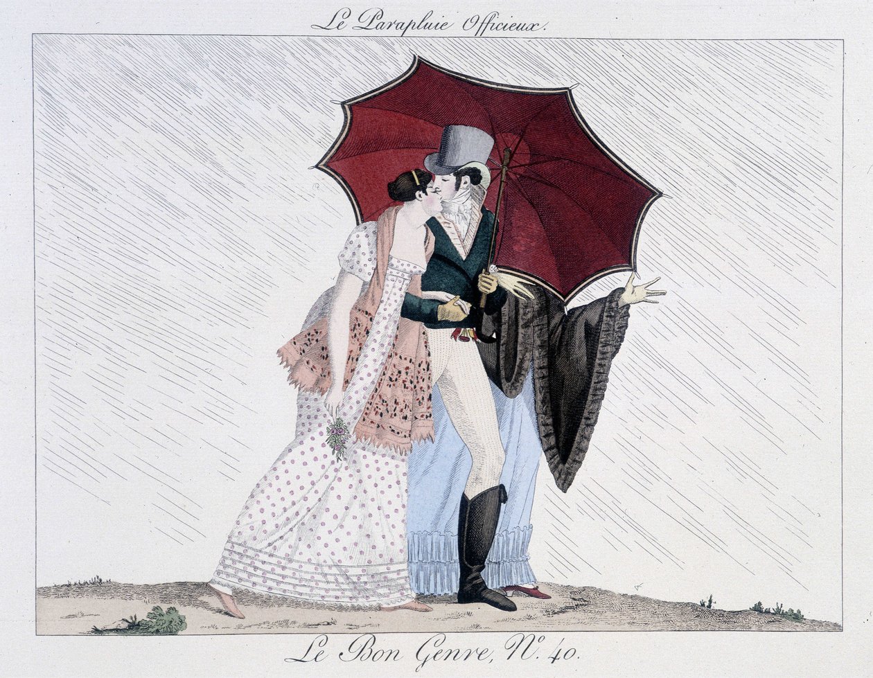 Gayri resmi şemsiye - “” Le Bon türünde””, hayır. 40, 19. yüzyılın sonlarında by Unknown artist