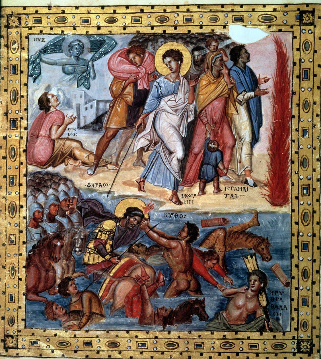 Kızıldeniz'in geçişi by Unknown artist