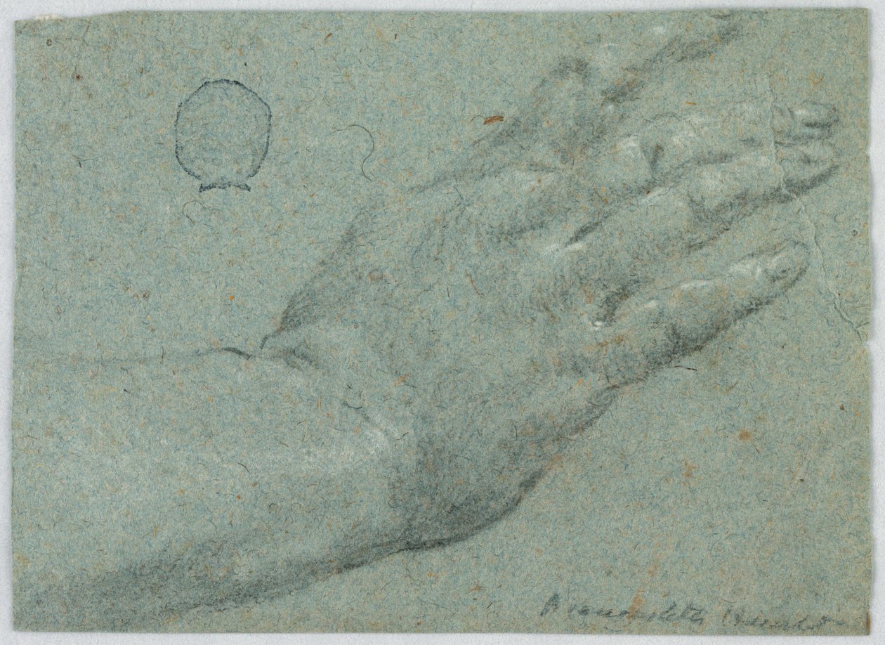 Bir adamın sağ eli by Unknown artist