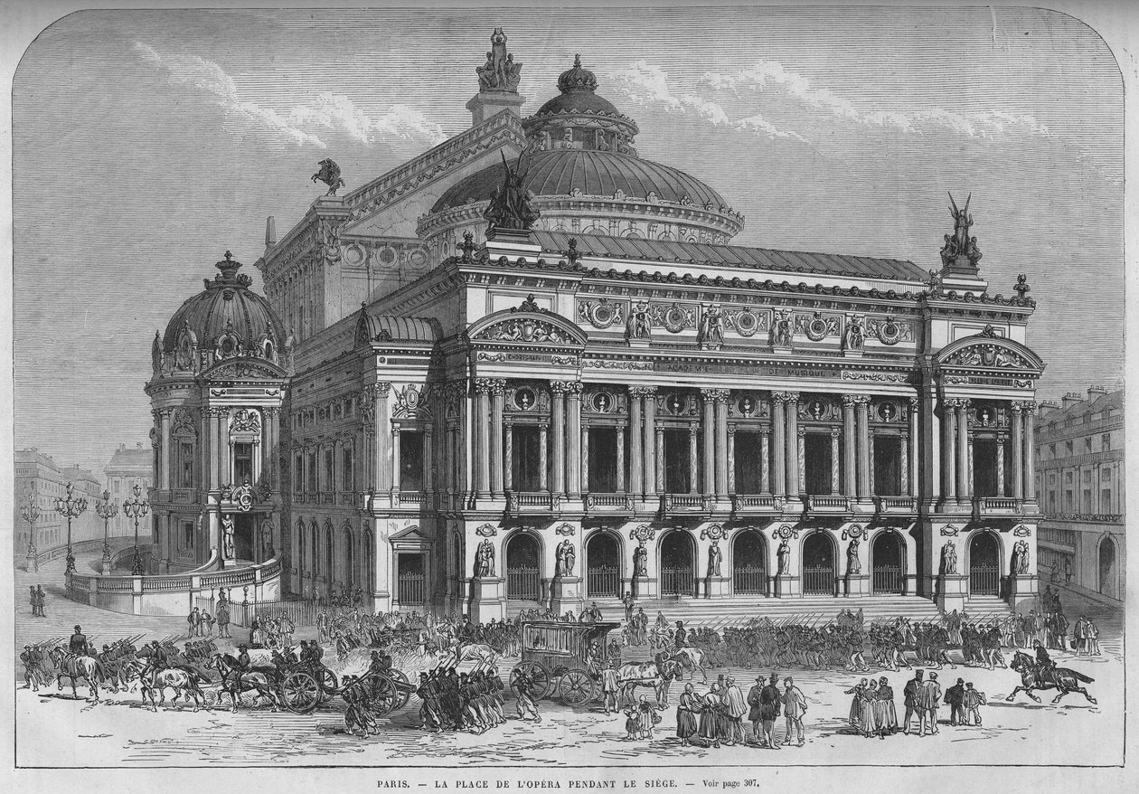 Prusyalılar tarafından Paris kuşatması. 1871. Place de l
