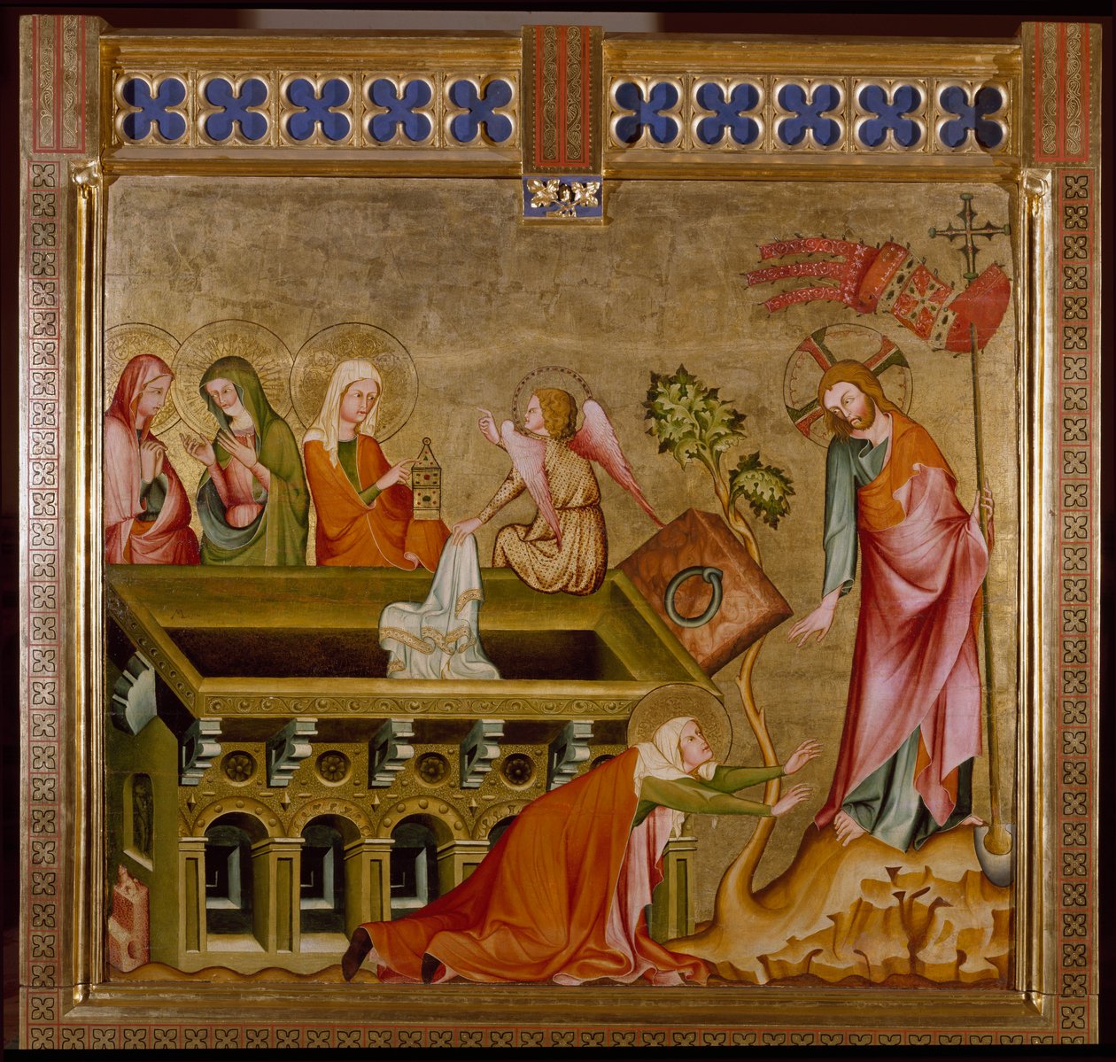 Mezardaki üç kadın ve Noli me tangere (resim, yaklaşık 1330) by Unknown artist
