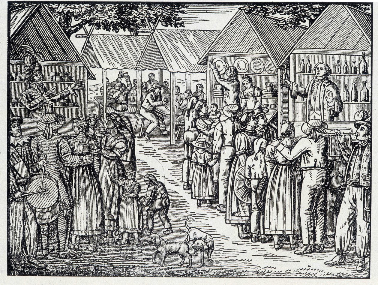 İki şarlatan - bir ahşap gravürden by Unknown artist