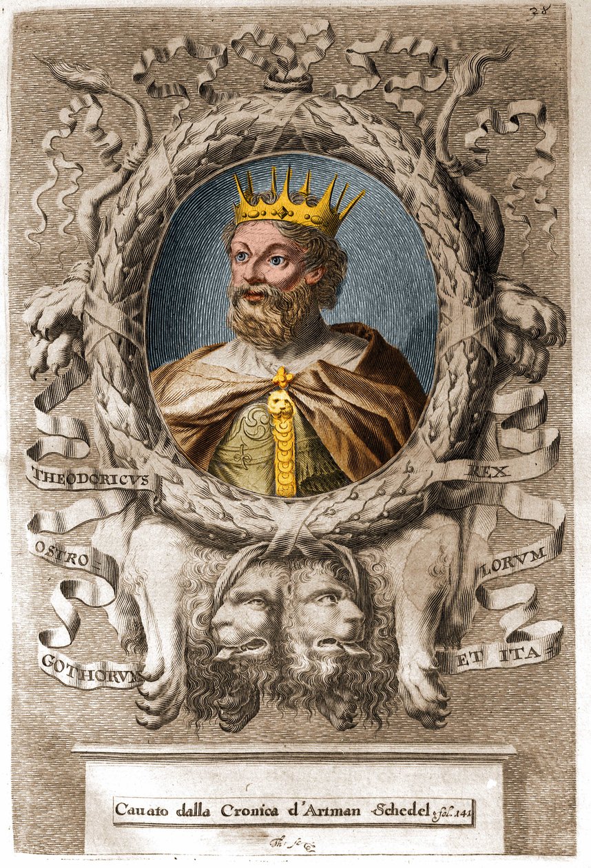 Theodoric I the Great (v. 454-526), Ostrogotların kralı (474-526) ve İtalya