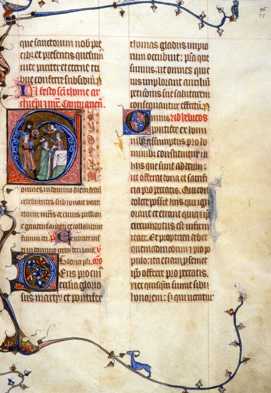 Thomas Becket, 90, 028r: Toulouse Belediye Kütüphanesi