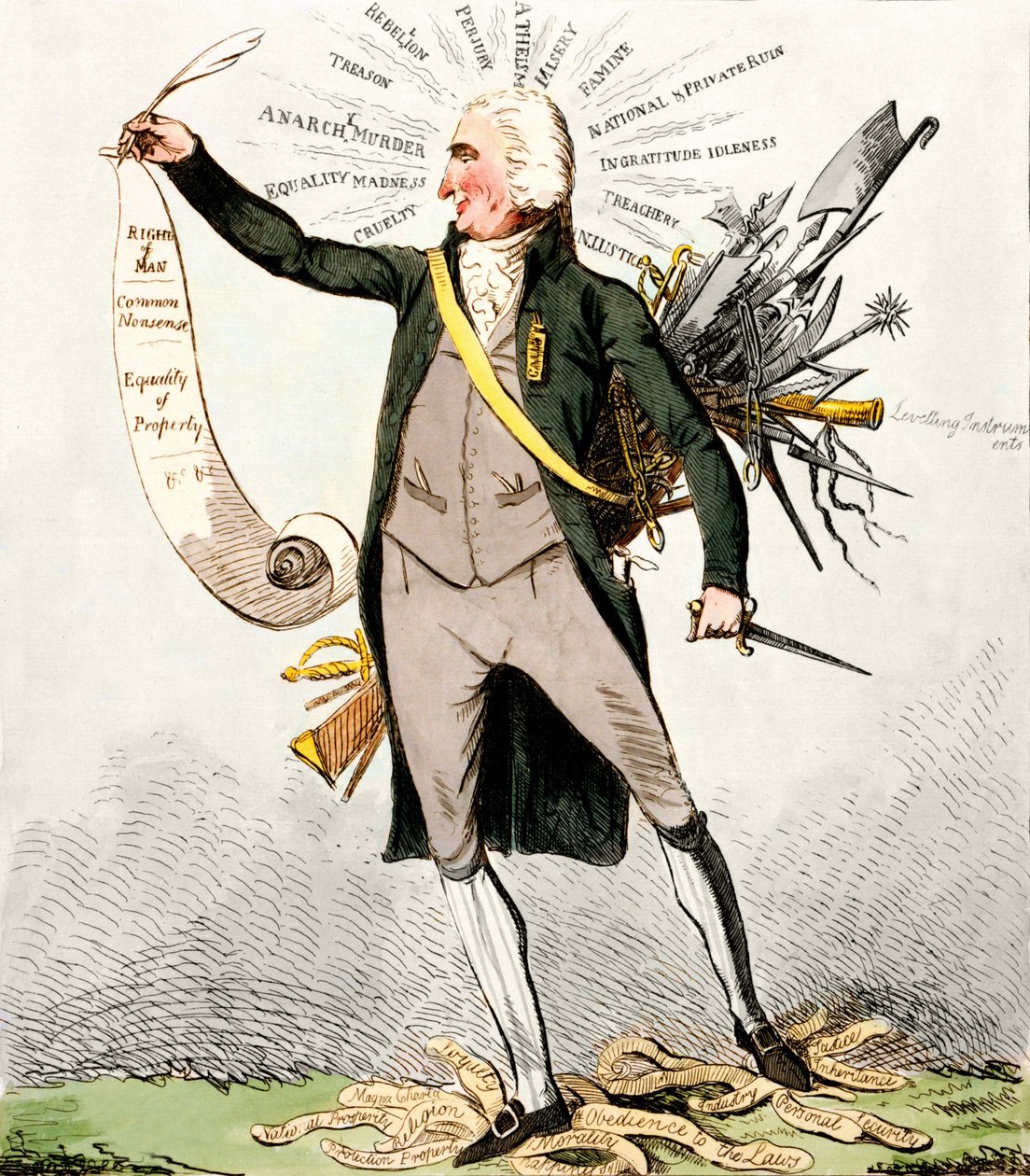 Thomas Paine (1737-1809), “İnsan Hakları”na sahip İngiliz yazar ve politikacı. by Unknown artist