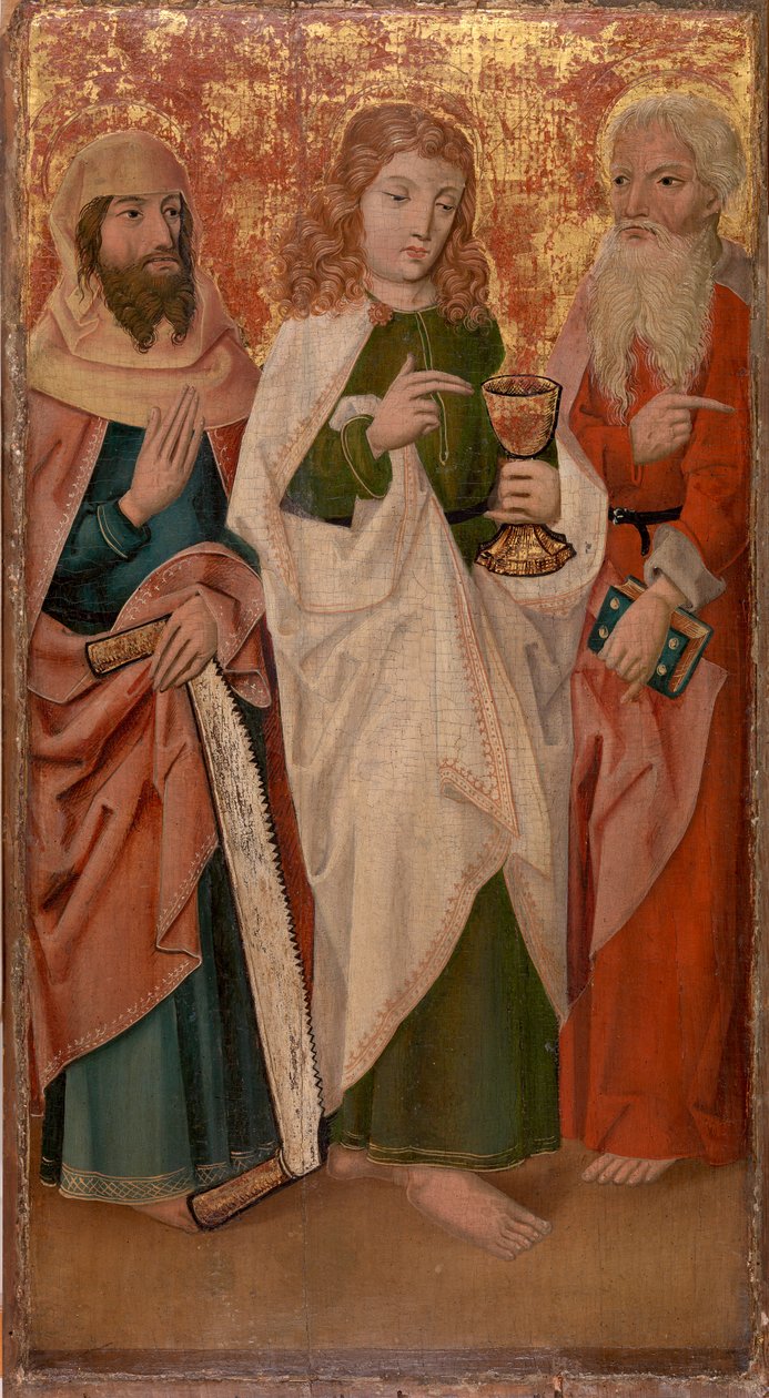 Çapraz Kesici, Kadeh ve Kitaplı Üç Havari by Unknown artist