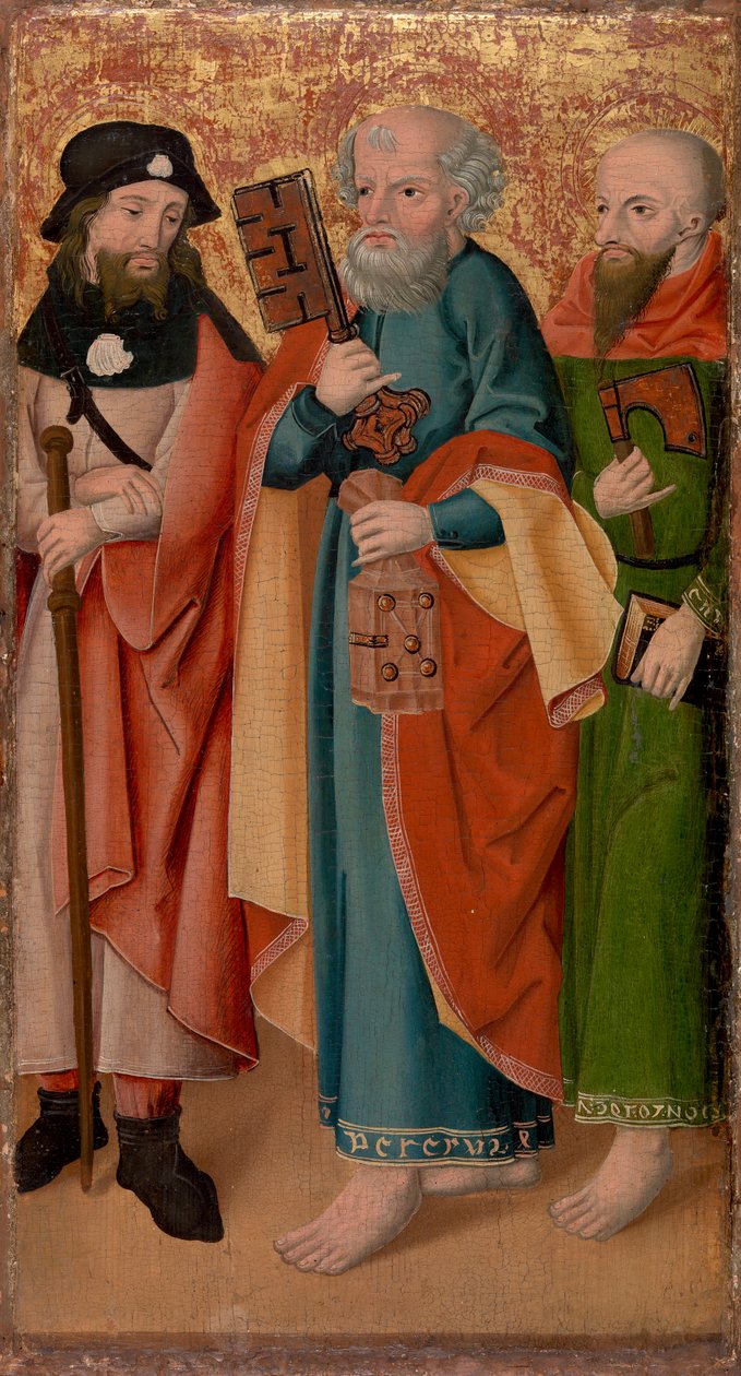 Sopa, Anahtar ve Baltalı Üç Havari by Unknown artist