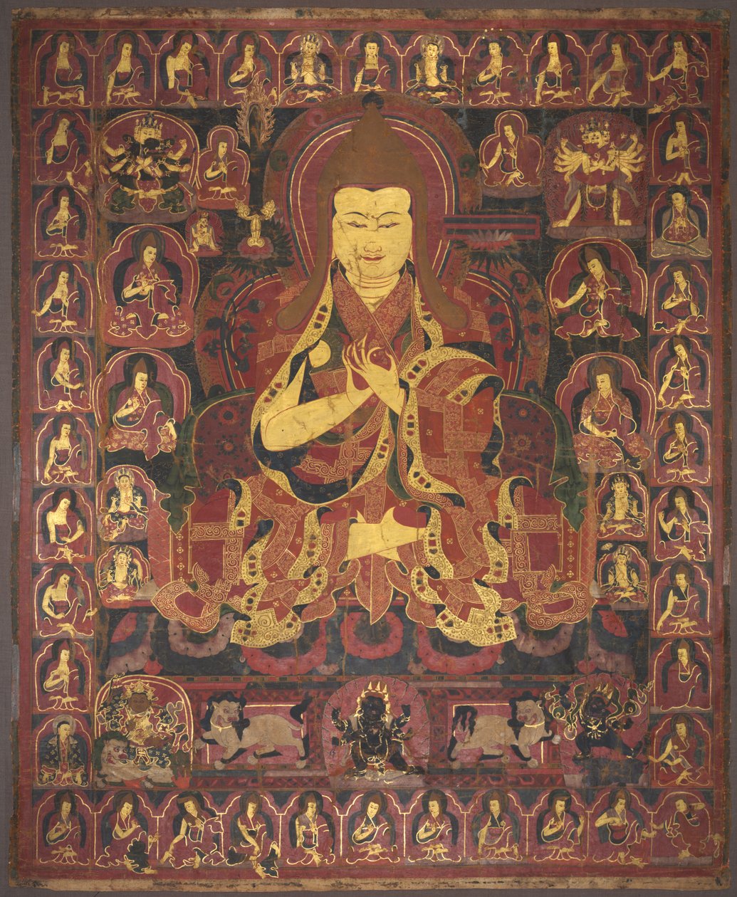 Geluk Tarikatı'nın kurucusu Tsong Khapa by Unknown artist