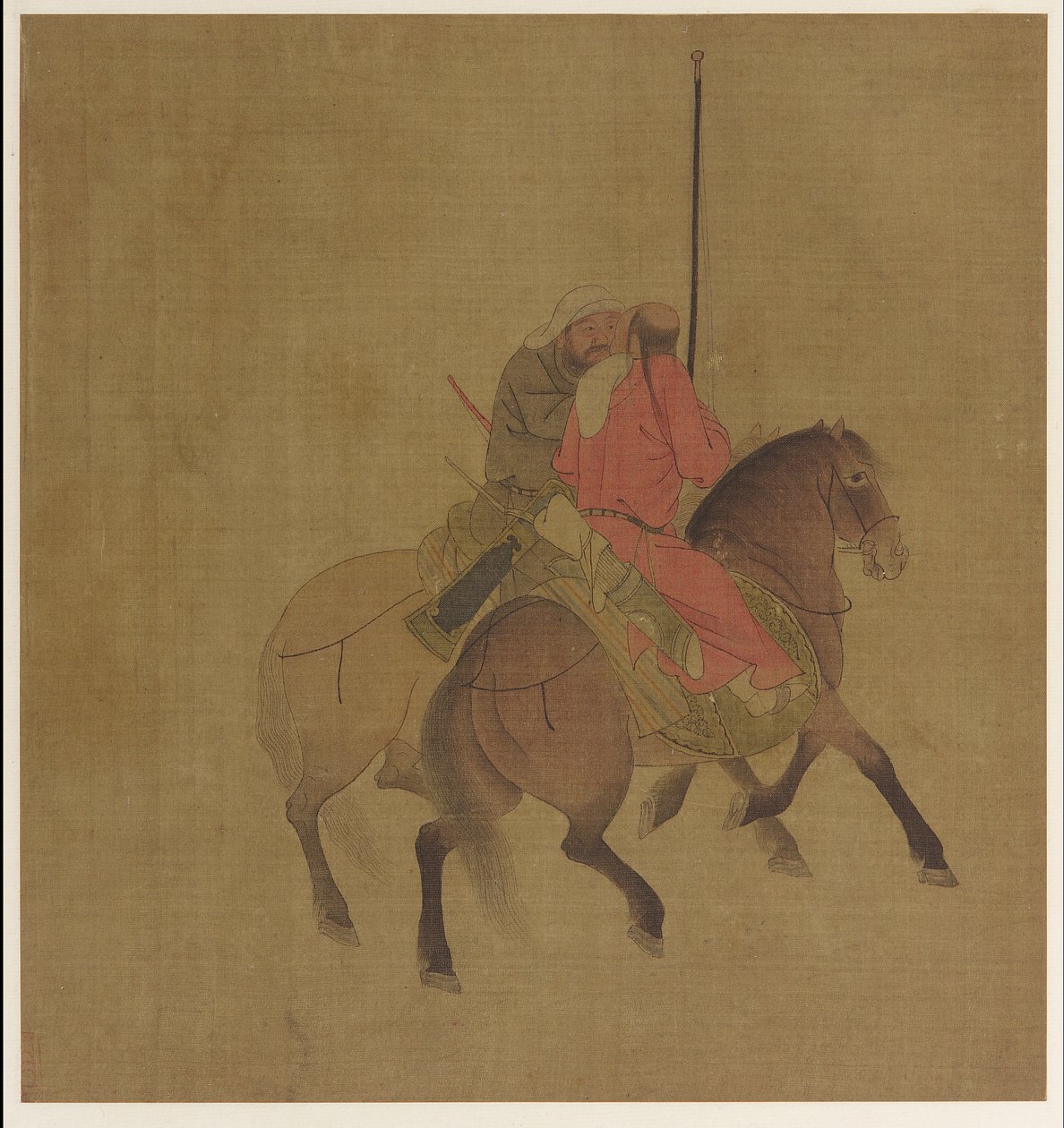 Atlı İki Okçu by Unknown artist