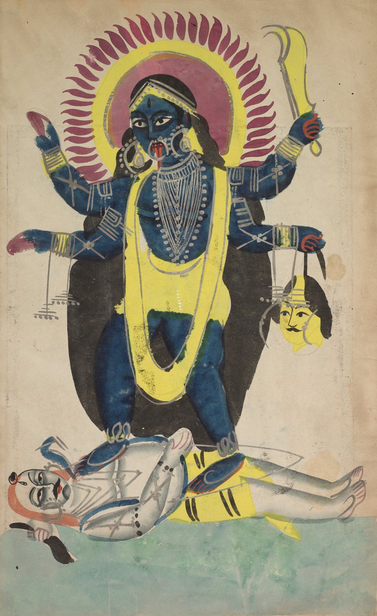 Kali'nin İki Yönü: Shiva'da Kali Dansı by Unknown artist