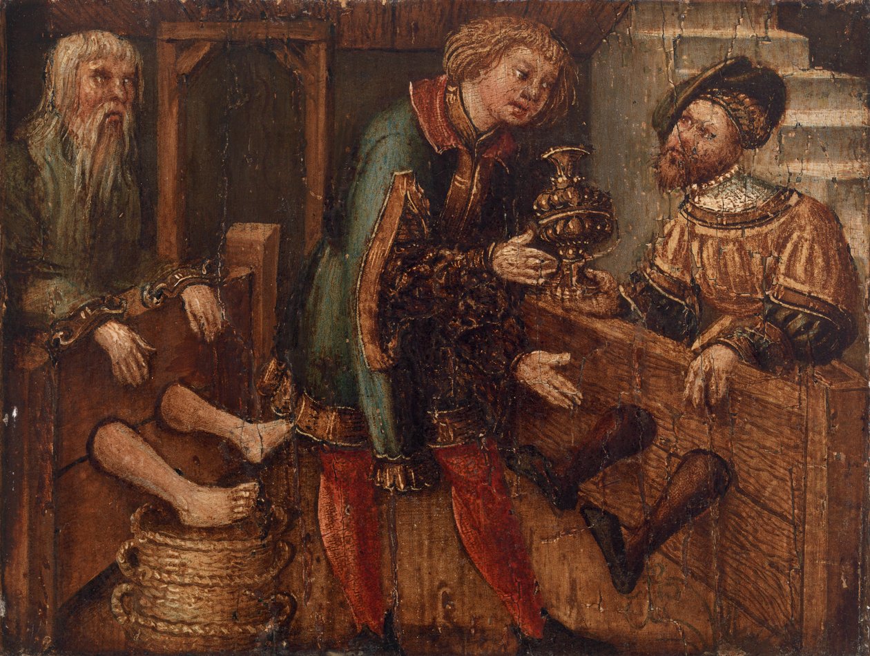 Hisse Senedi İki Adam ve Üçüncü Bir Figür by Unknown artist