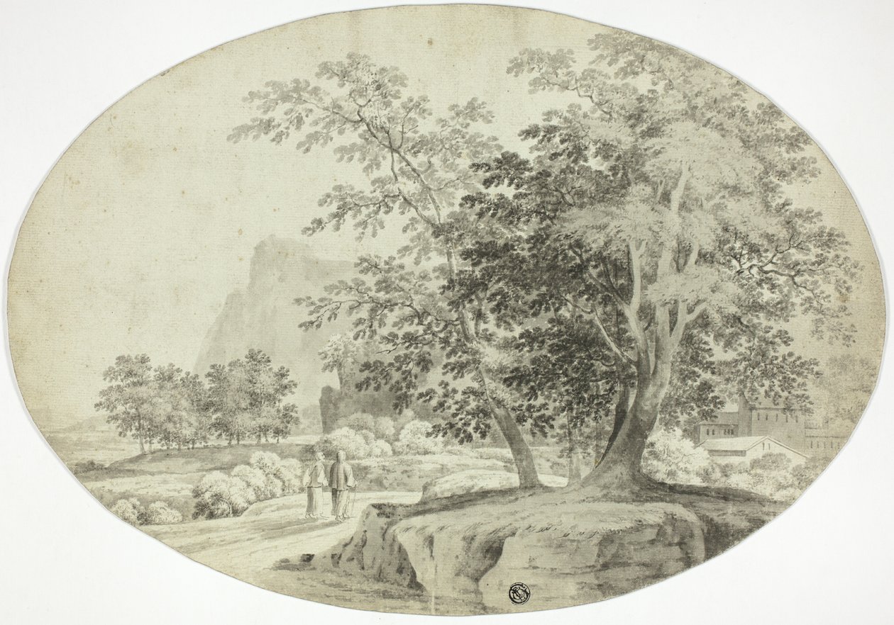 Ormanlık Yolda İki Seyyah by Unknown artist