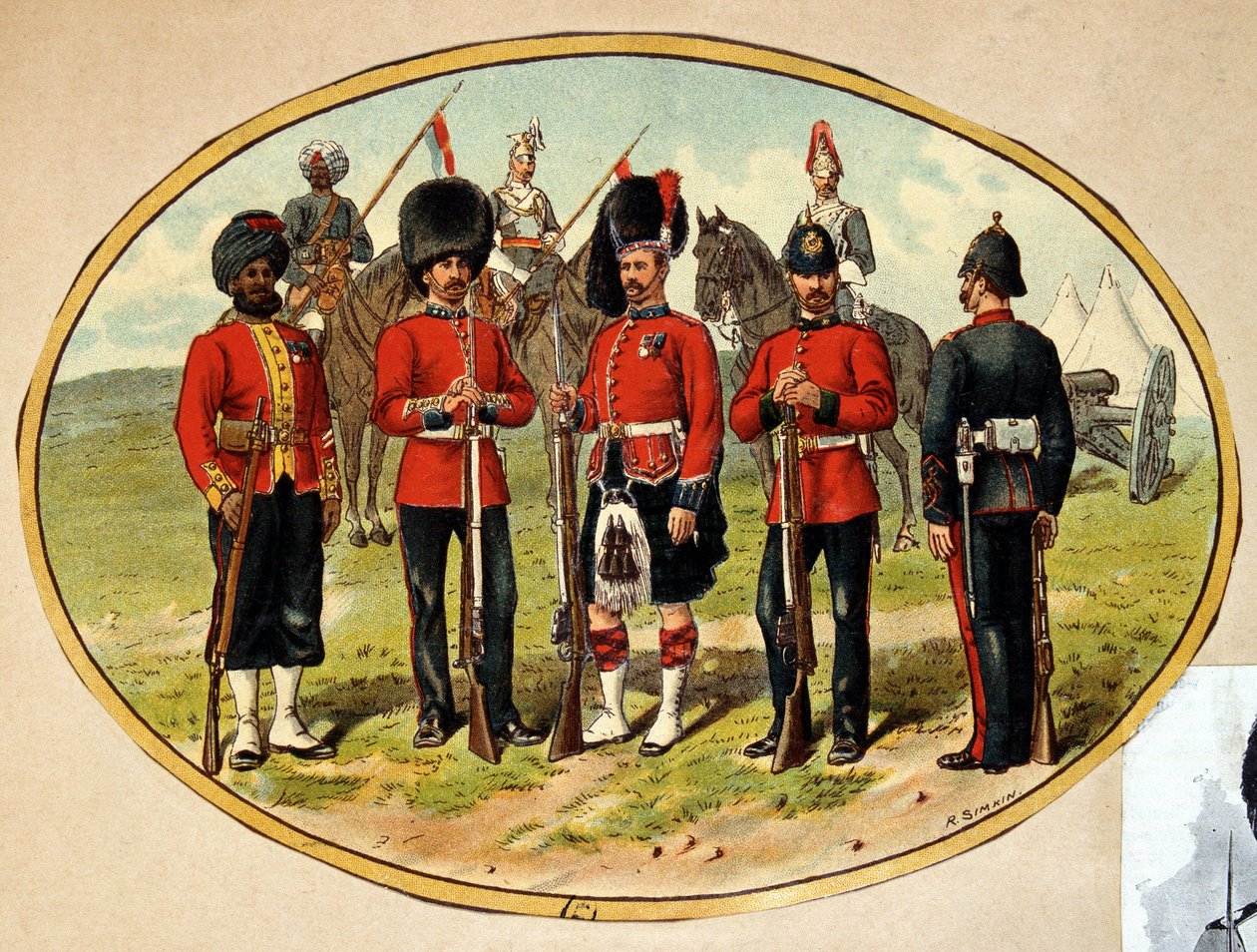 İngiliz Ordusu Türleri, ca. 1890 by Unknown artist
