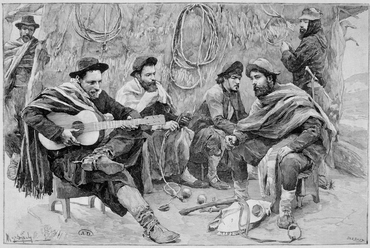 Ödeyen: Gauchos grubu, Arjantin by Unknown artist