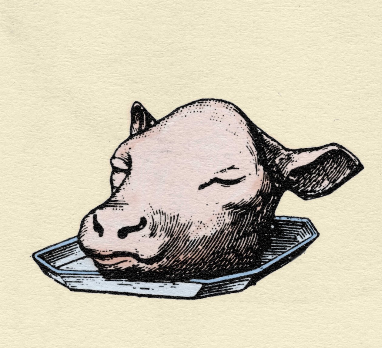 19. yüzyılın sonlarında oyma dana başı. by Unknown artist