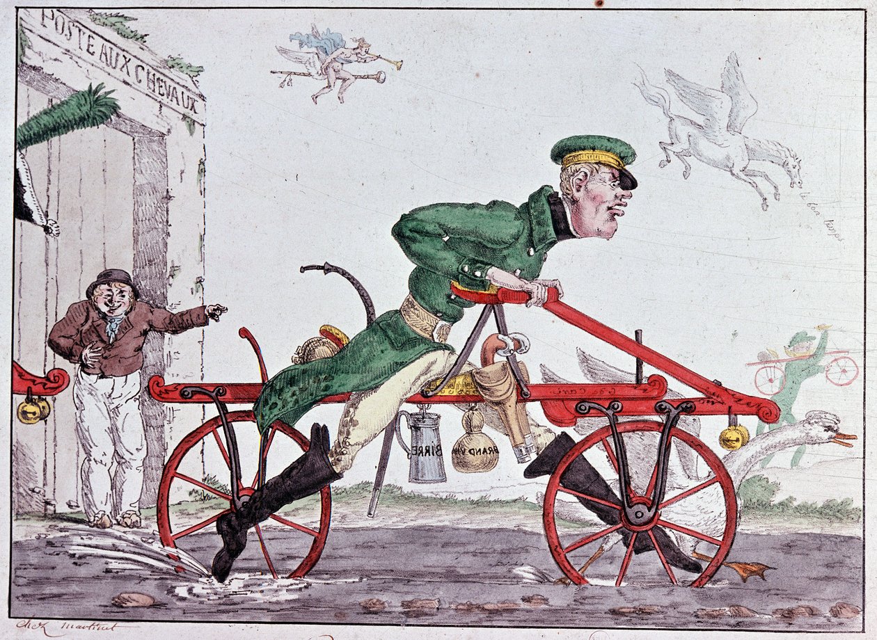 Denge bisikleti velocipedes - Baron Drais