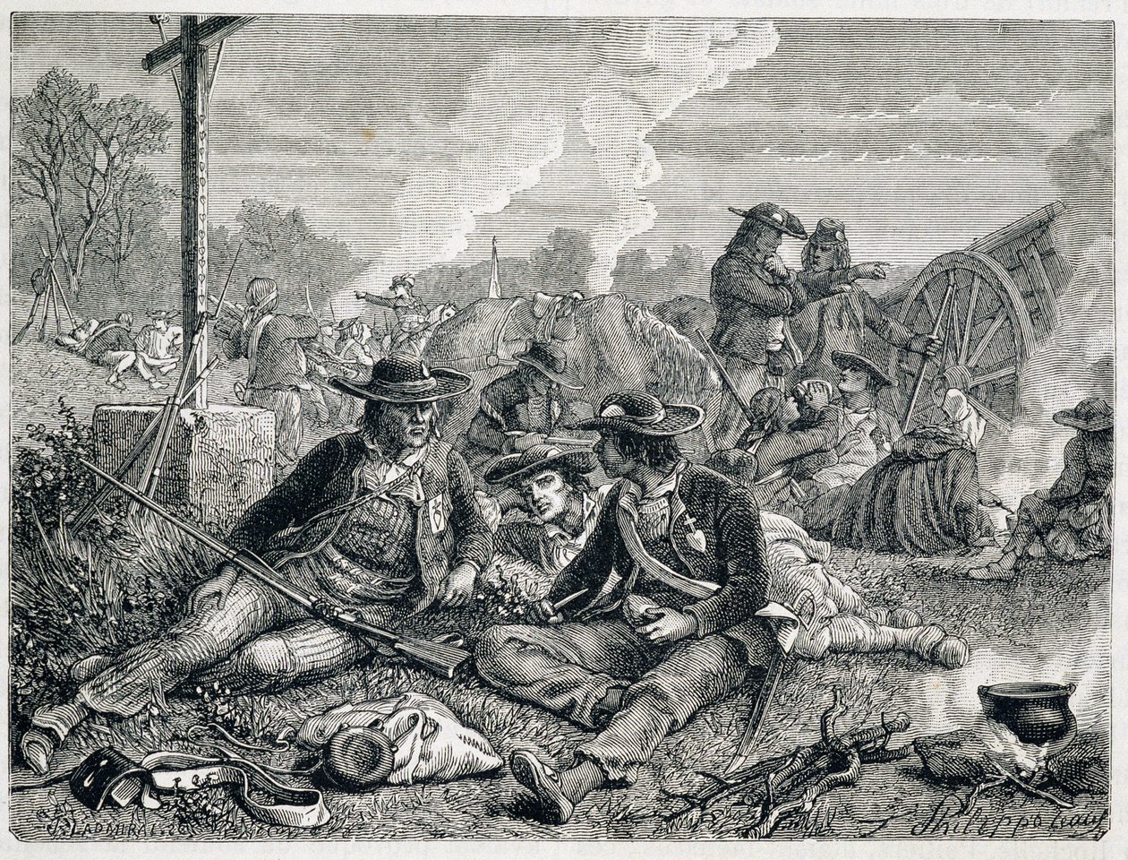 Vendean isyancılar - gravür by Unknown artist