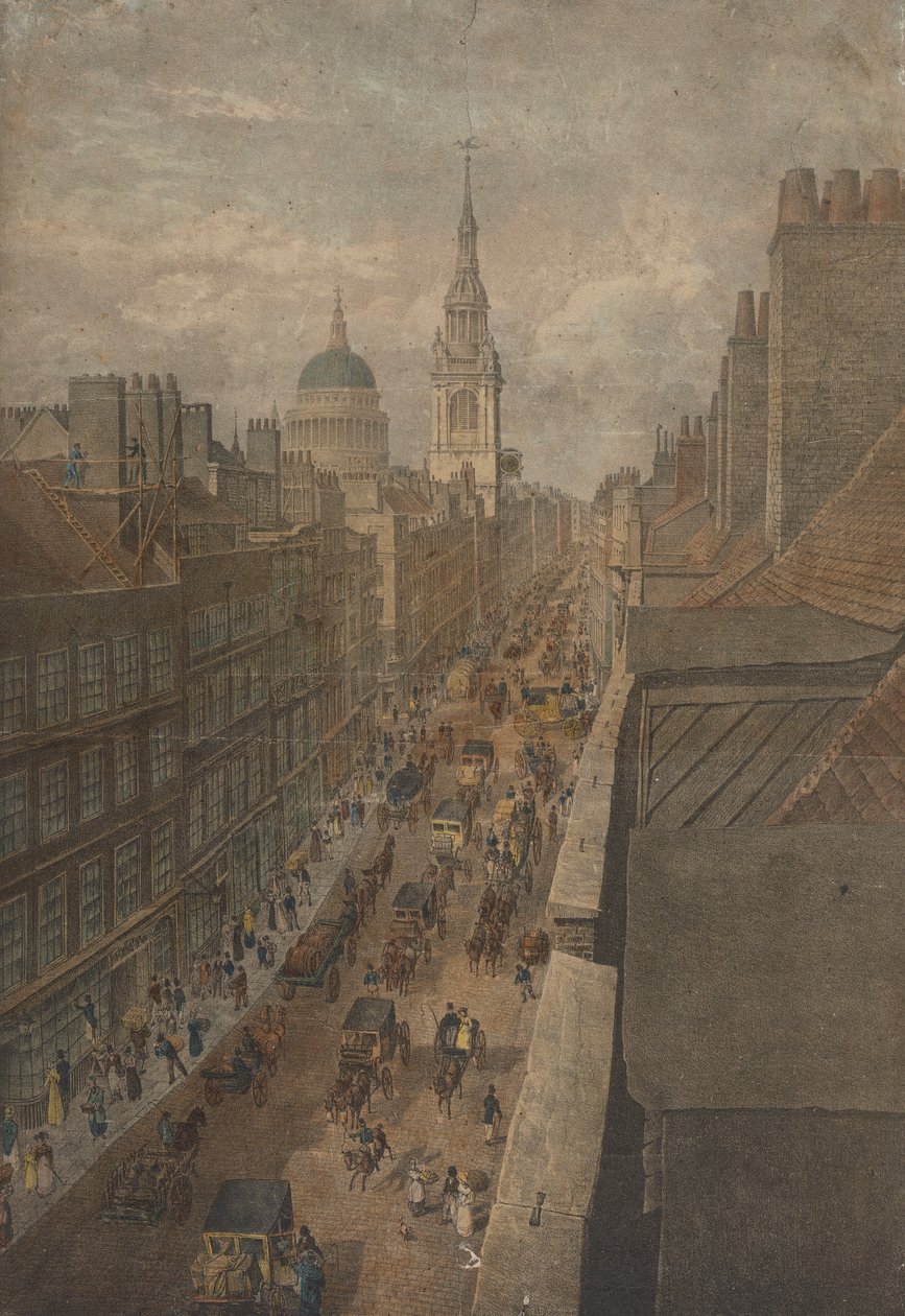 Cheapside'ın görünümü by Unknown artist