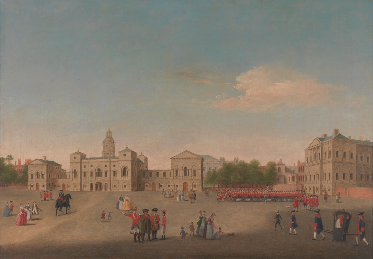 Horse Guards ve Whitehall'dan Görünüm by Unknown artist