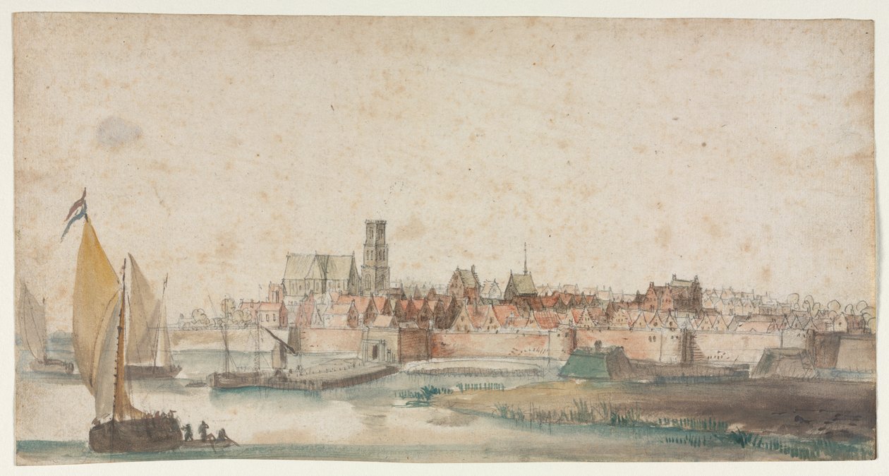 St. Geertruidenberg'in görünümü by Unknown artist